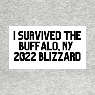 I SURVIVED THE BUFFALO NY 2022  BLIZZARD T-Shirt